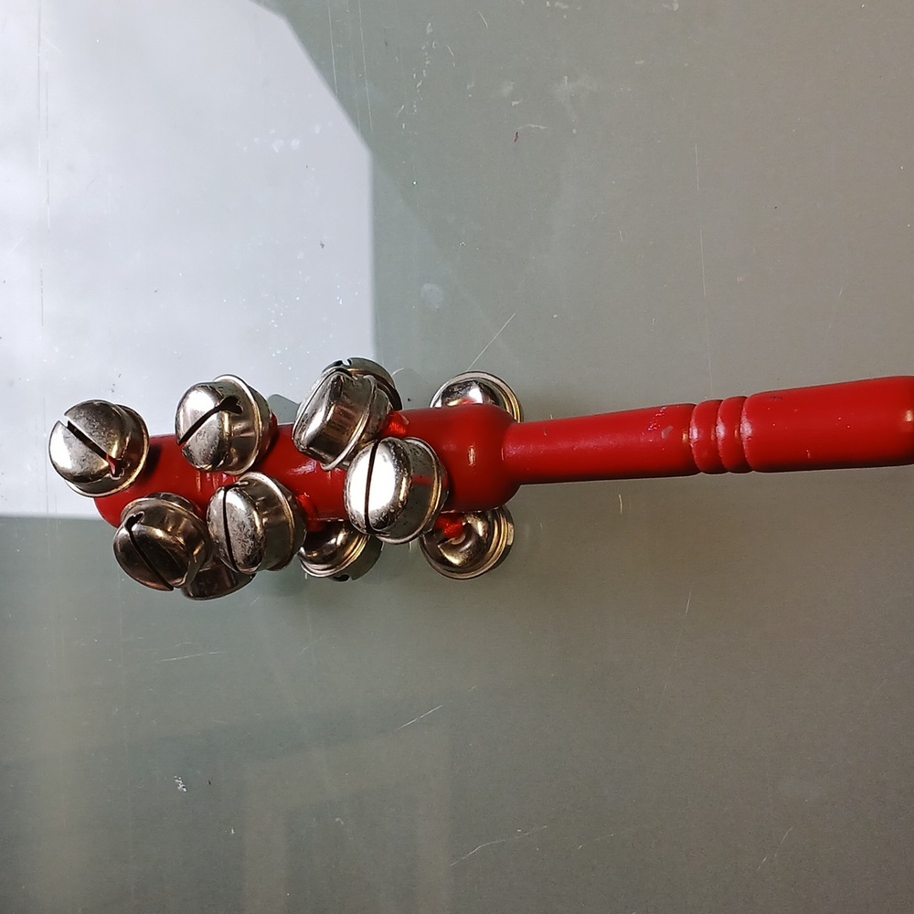 Red Wood Handled Jungle Bells
